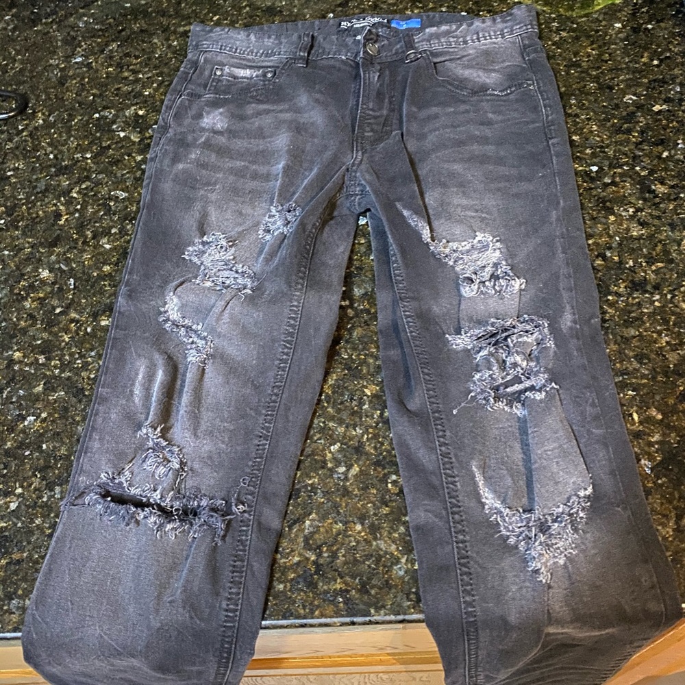 Hyper denim zipper jeans
